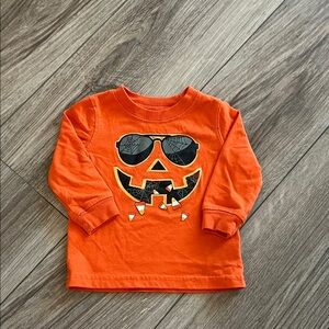 Carter's Orange Pumpkin Long Sleeve Tee